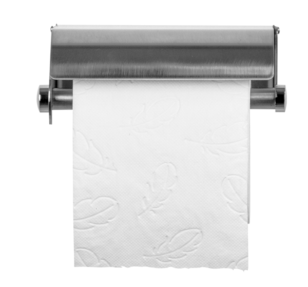 PRESTO - Distributeur de papier toilette en bobine, diamètre extérieur 270  mm, diamètre intérieur 40 mm, inox brossé réf. 60554